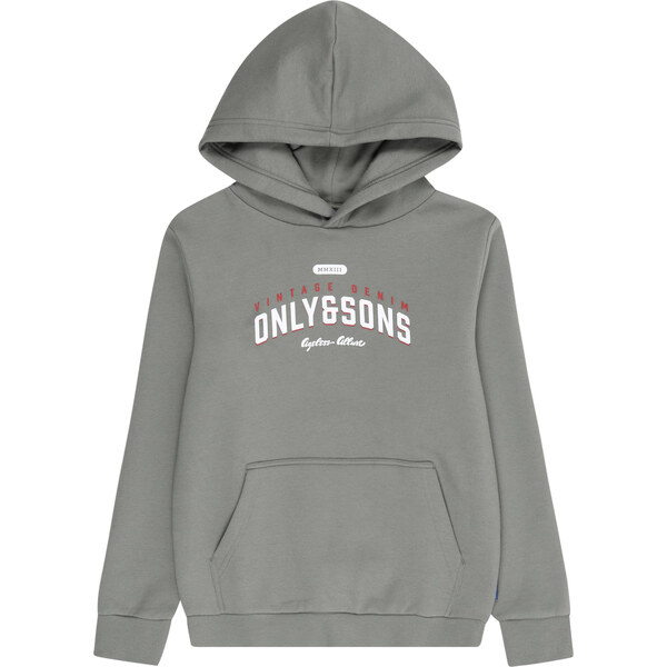 Only & Sons Junior Mikina OSJCERES olivová / červená / biela 62241093