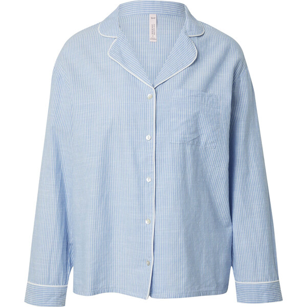 Hunkemöller Pyžamo svetlomodrá / šedobiela 63159112