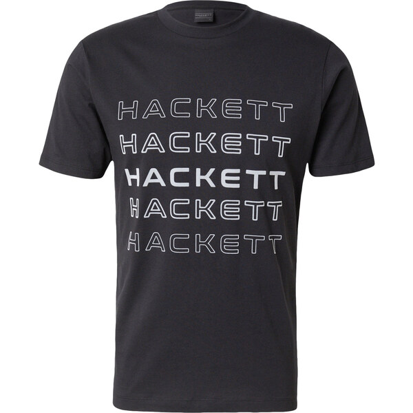 Hackett London Tričko svetlosivá / čierna 62240858