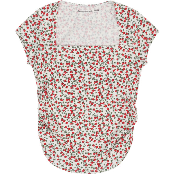 Abercrombie & Fitch Tričko AVA zelená / červená / biela 63212494