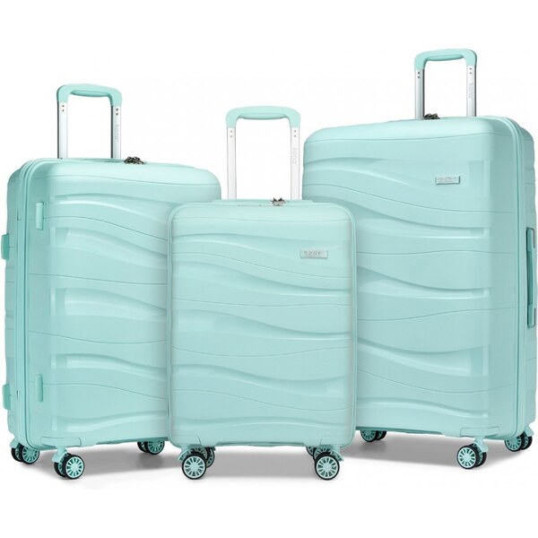 KONO Rodinný cestovný 3 set kufrov z polypropylénu, mint 62256334