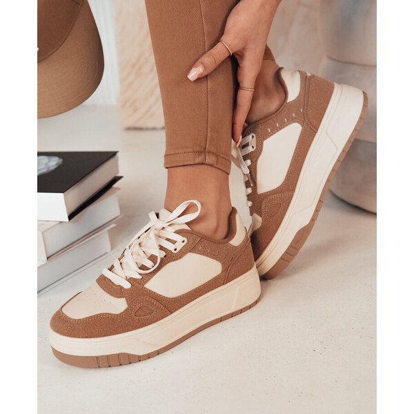 BASIC Tmavobéžové Sneakersy LETUR ZY0470 49386095