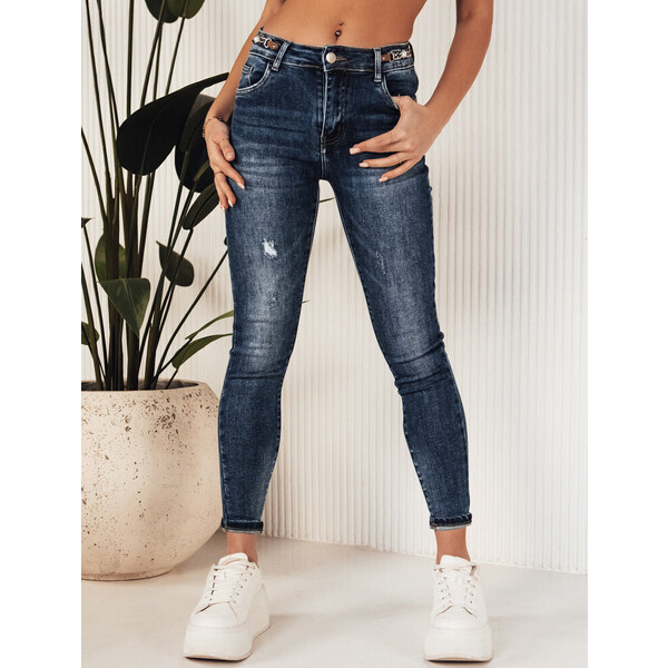 BASIC Tmavomodré džínsové nohavice BUSOT UY1907 49401368