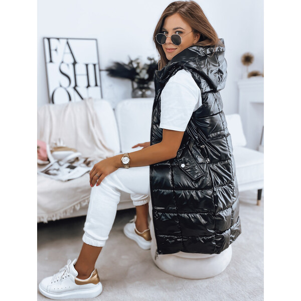 BASIC Čierna lesklá vesta LUCI TY3155 35560697