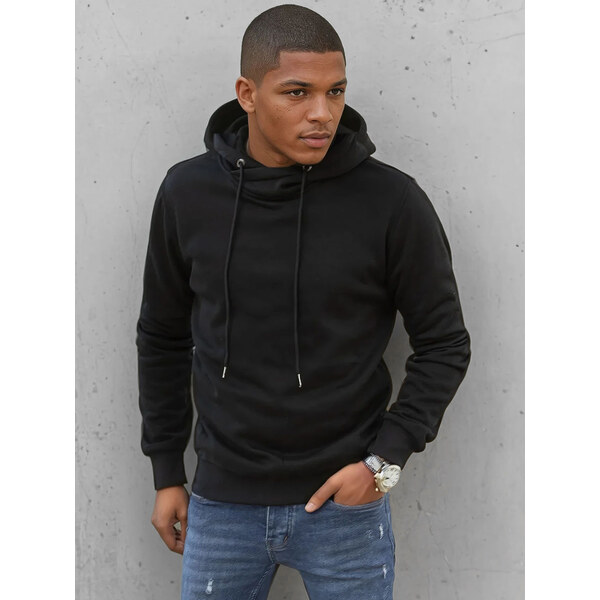 BASIC Čierna mikina s kapucňou BX5429 36376367