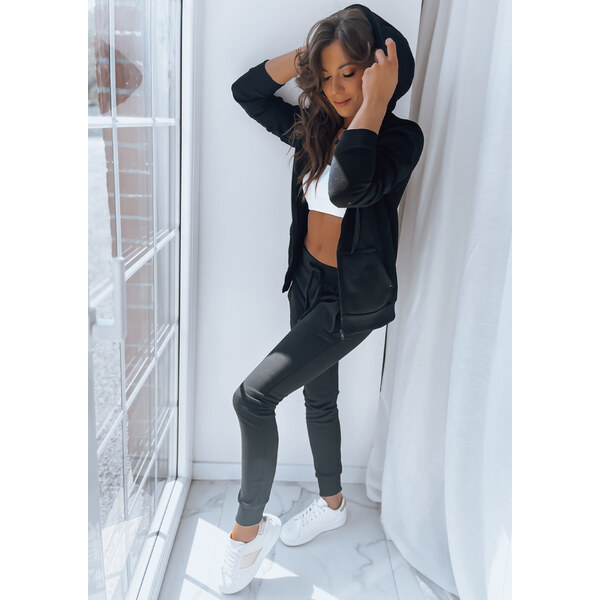 BASIC Čierna mikina s kapucňou VICTORIA BY0327z 37677461