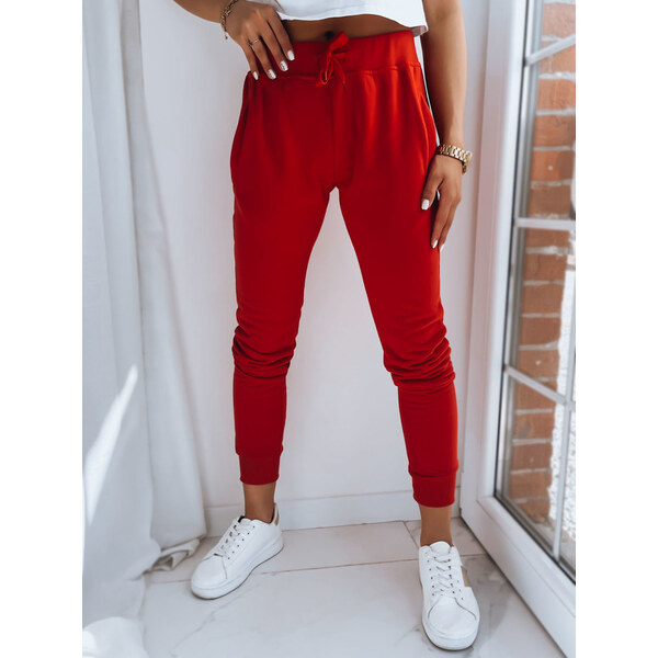 BASIC Červené dámske tepláky FITS UY0533z 37757935