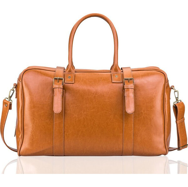 SOLIER Pánska kožená taška HAMILTON (SL16 CAMEL) 3568620