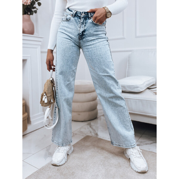 BASIC Svetlomodré voľné retro džínsy JESSI UY1205 61186613