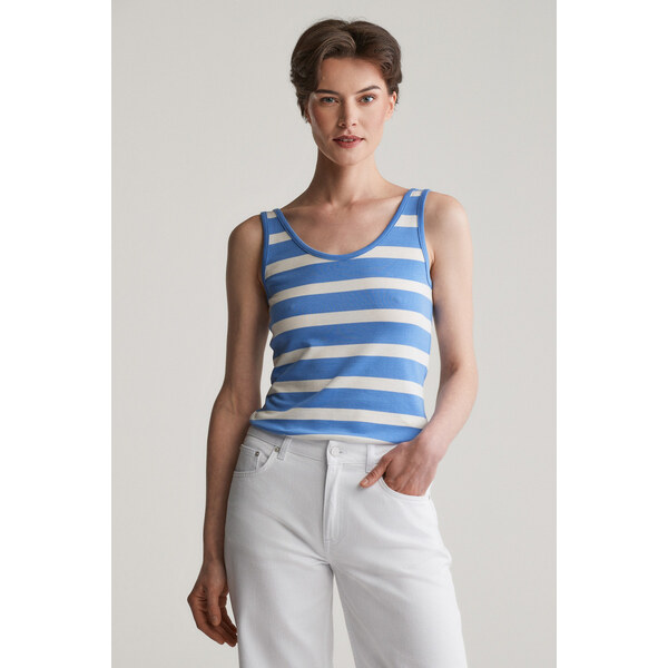 TRIČKO GANT STRIPED TANK TOP PERFECT BLUE 62252910