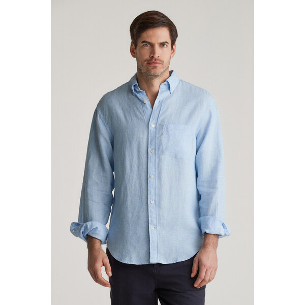 KOŠEĽA GANT REG LINEN SHIRT CAPRI BLUE 62252902