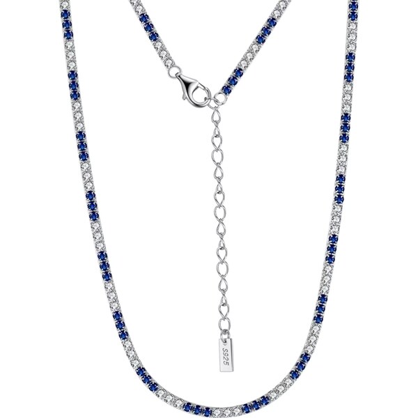 MAJYA Strieborná tenisová retiazka ESMERA 36+5 cm | šírka 2 mm 11526 64582402