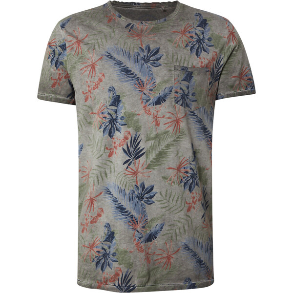 Key Largo Tričko Santa Fe námornícka modrá / sivá melírovaná / kaki / 54317874