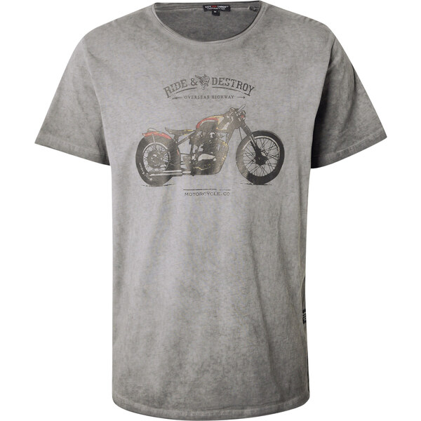 Key Largo Tričko DESTROY koňaková / sivá / antracitová 54932212