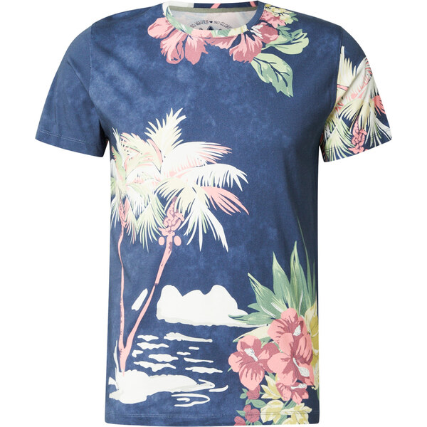 Key Largo Tričko GLORY námornícka modrá / zelená / ružová / biela 54317897