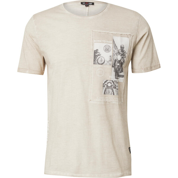 Key Largo Tričko Wheels tmavobéžová / sivá / čierna 62044882