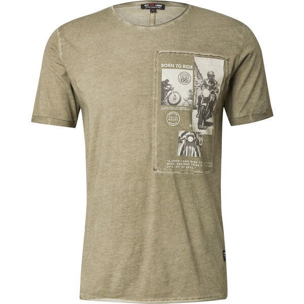 Key Largo Tričko WHEELS sivá / olivová / čierna 62044967