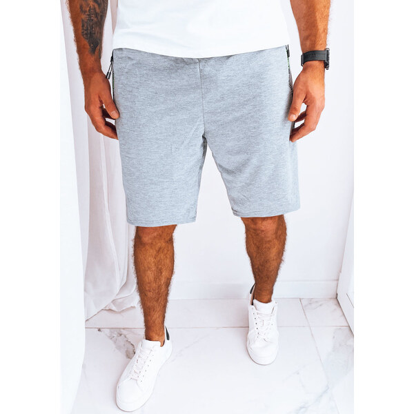 BASIC Svetlosivé teplákové šortky SX2250 42696161