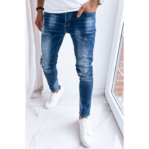 BASIC Tmavomodré džínsové nohavice UX3991 42725731