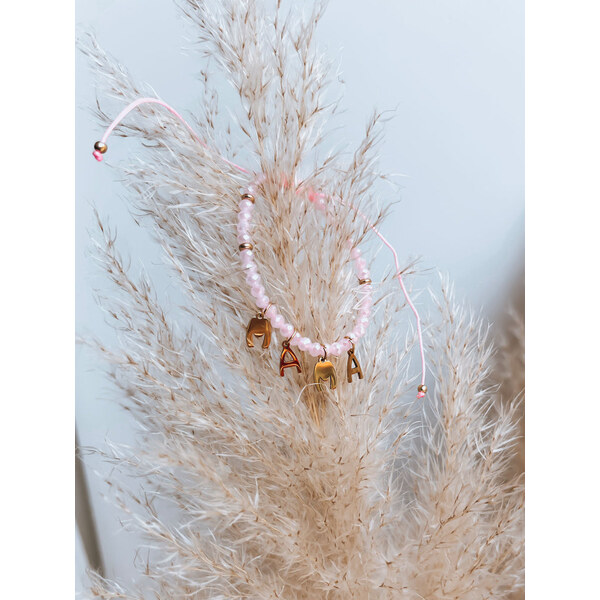 BASIC Svetloružový náramok MAMAS LOVE LY0089 43206402