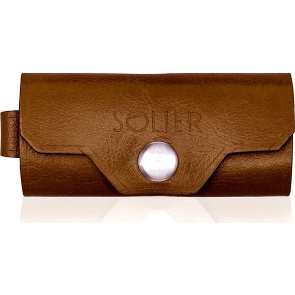 Kožená hnedá peňaženka na kľúče SOLIER SA11 VINTAGE BROWN 13022569