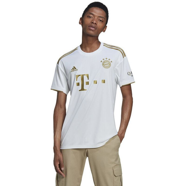 Pánske tričko FC Bayern JSY M HI3886 White with gold - Adidas 57990841