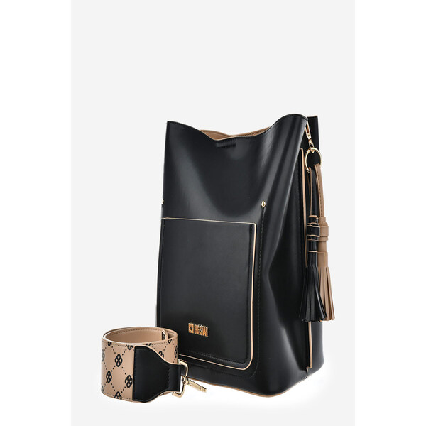 Big Star Shoes Damska Torebka Z Eko Skóry Big Star OO574138 Czarna 66661020