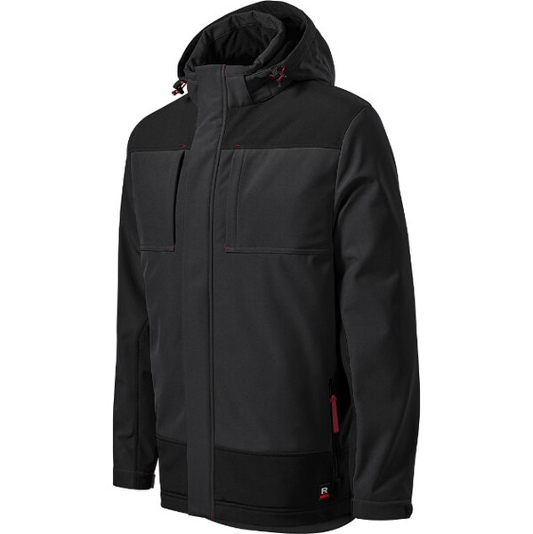 MALFINI, a.s. Vertex pánska zimná softshellová bunda ebony gray 66083914