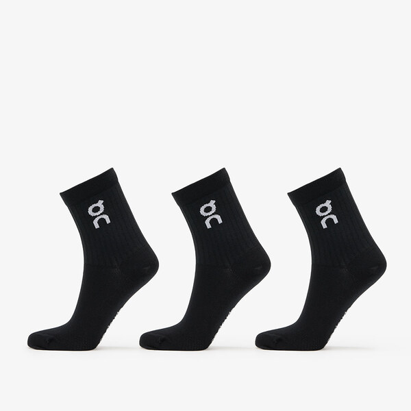 On Logo Sock High 3-Pack Black S 62281758
