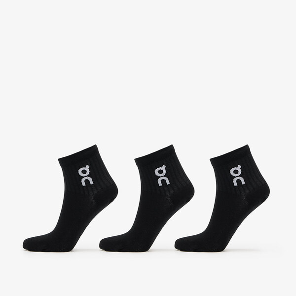 On Logo Sock Mid 3-Pack Black S 62281759