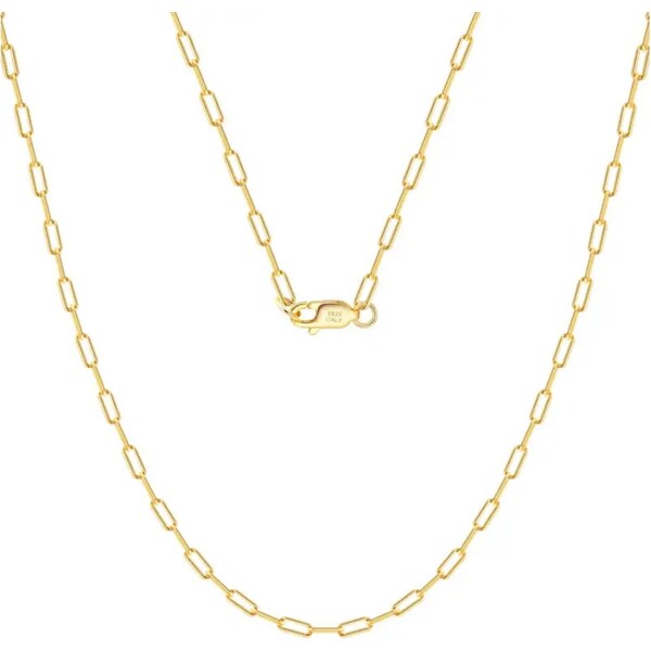 MAJYA Strieborná retiazka JONAS 40 cm | šírka 1,8 mm pozlátená 11504 64582635