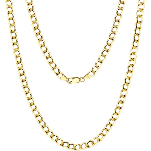 MAJYA Strieborná retiazka STEVENS 50 cm | šírka 3 mm pozlátená 11553 64582668