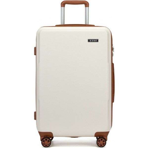 KONO Kufor - Minimalistický ABS+PC s TSA zámkom, stredný, béžový 62275033