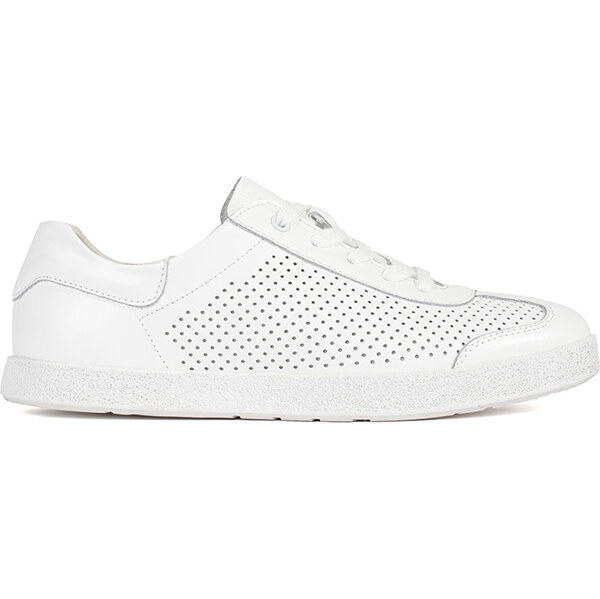 Goodin Biele dierkované tenisky z prírodnej kože GD-XF-125W 62285746