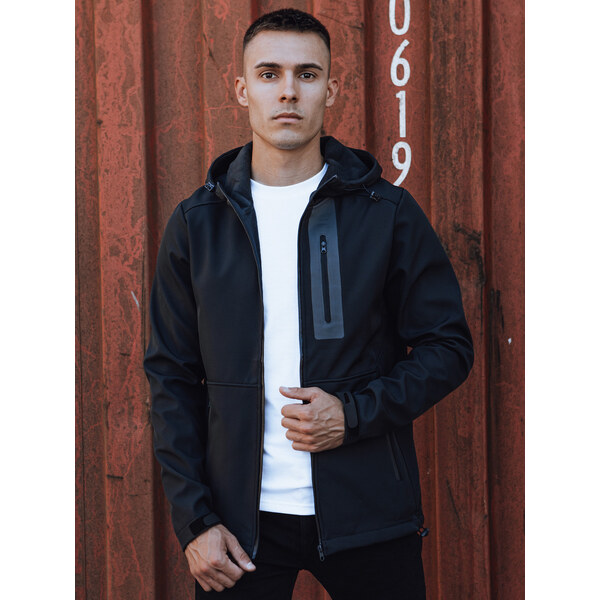 BASIC Tmavomodrá štýlová pánska softshellová bunda TX4813 57158919