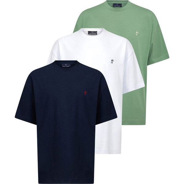 Jacey Quinn Tričko tmavomodrá / zelená / biela 62335175