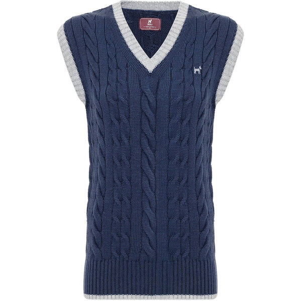 Williot Sveter tmavomodrá / sivá melírovaná 63153985