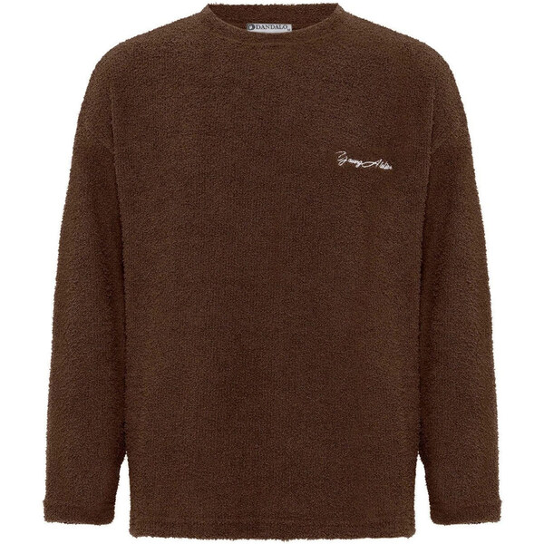 Dandalo Sveter tmavohnedá / biela 62297973