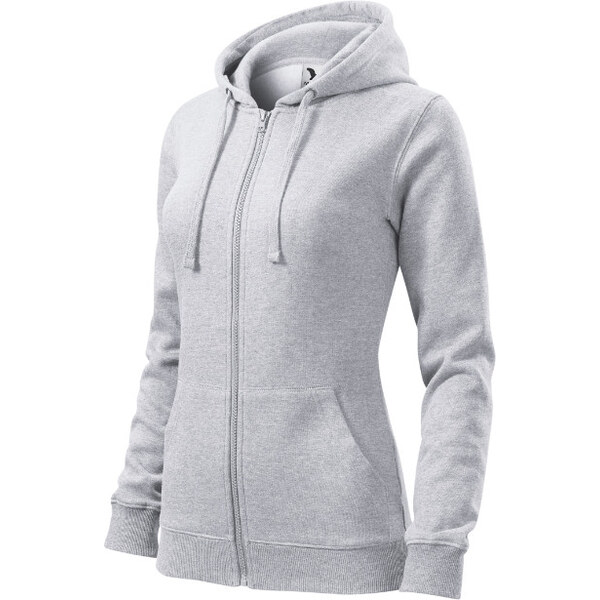 MALFINI, a.s. Trendy mikina na zips Dámska svetlosivá Melier 62289444