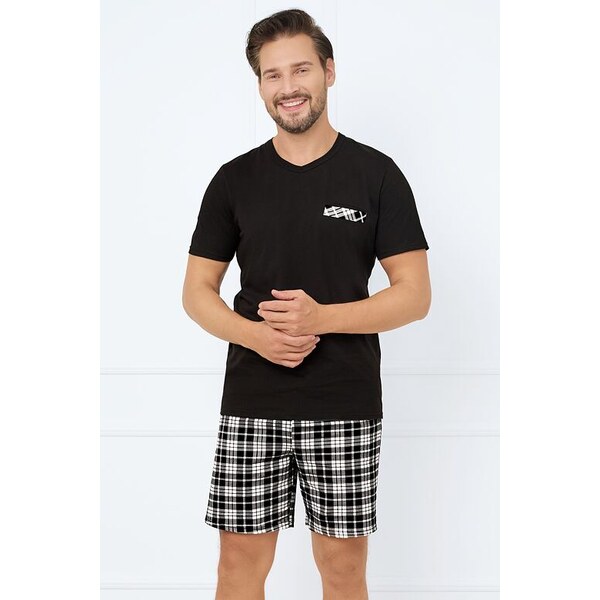 Italian Fashion Pánske pyžamo Klark čierne 62351921