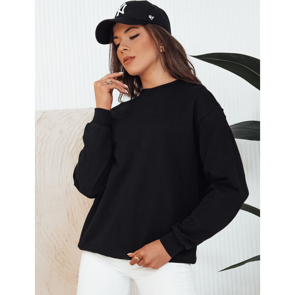 BASIC Čierna dámska mikina SWAN BY1286 57642219