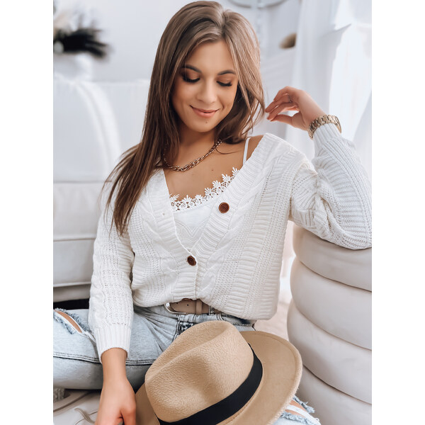 BASIC Smotanový prepínací sveter DESTANY MY1737 36821416