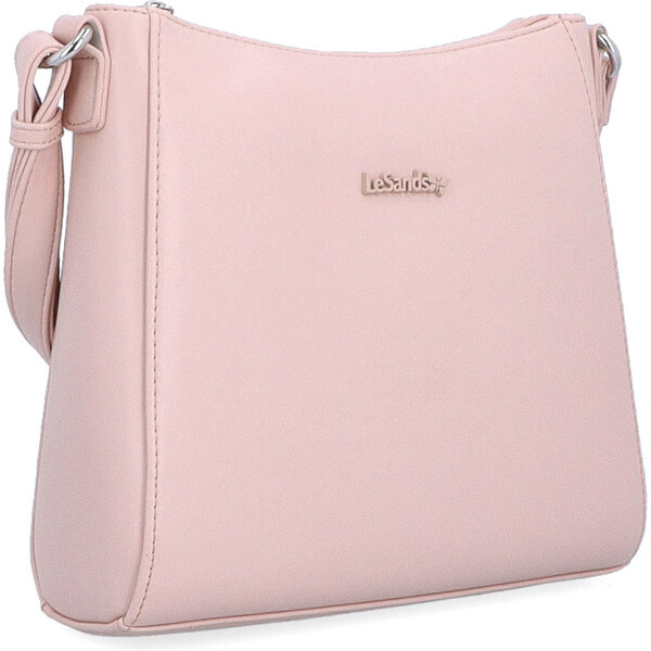 Kabelka zo syntetickej kože crossbody Le Sands ružová 7706 R 62303914
