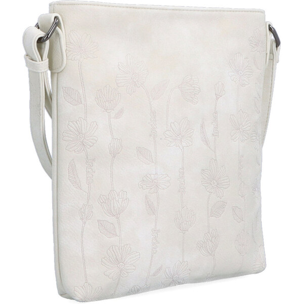 Kabelka zo syntetickej kože crossbody Indee krémová 6329 K 62303920