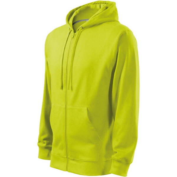 MALFINI, a.s. Trendy mikina na zips pánska limetková 62305394