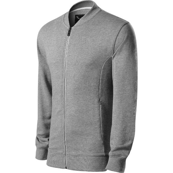 MALFINI, a.s. Pánska mikina Bomber tmavo šedá 62305423
