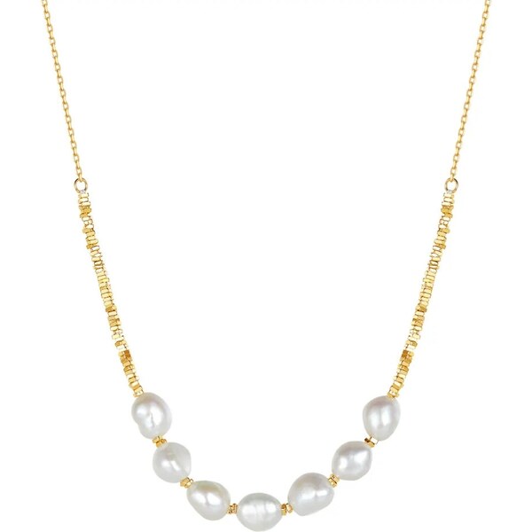 MAJYA Strieborná retiazka s perlami VIVIANE pozlátená 11661 64582417