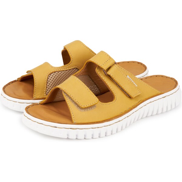 Vlnka Dámske kožené šľapky na hallux Roxana hnedá veľkosti obuvi - 65798907