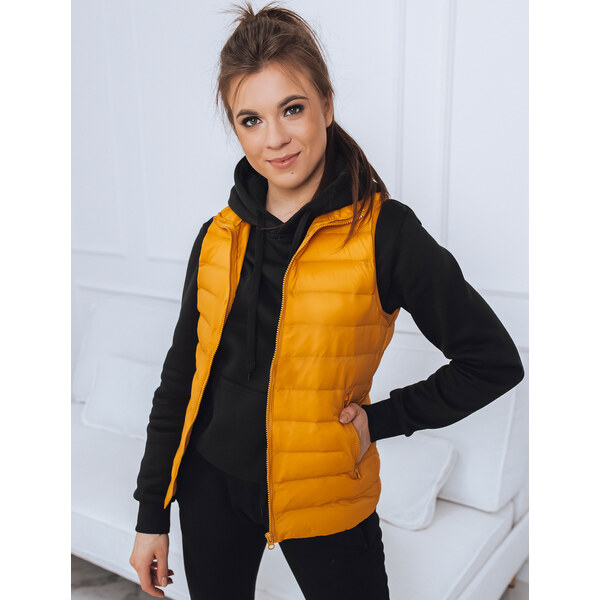 BASIC Žltá prešívaná vesta bez kapucne ROSILA TY2580 31539325