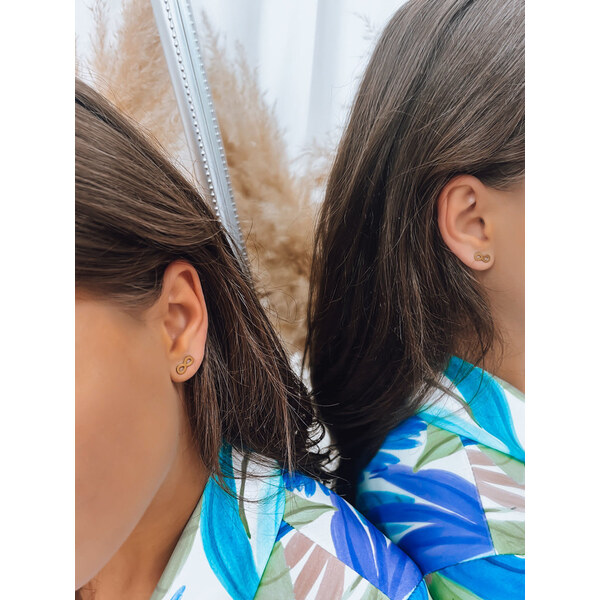 BASIC Zlaté náušnice v tvare nekonečna FUTURE LIVE JY0015 46898628